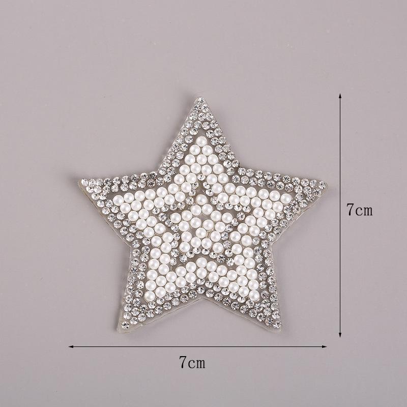 Лучшие нашивки Звездные мотивы Утюг на Сердце Горячая корона исправить Стразы Нашивки Кристалл Одежда Обувь Одежда Женщины Свадьба