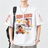 Dragon Ball Z Print Kortærmet Bomulds T-shirt Son Goku Vegeta Unisex Dame Tøj Harajuku Yk T-shirt Vintage Afslappet T-shirt Toppe