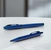 Шариковая ручка PARKER IM Monochrome Blue BLT Medium Point с ручкой-ножом в подарочной коробке, набор, обычный импорт 2173279 V1d на масляной основе