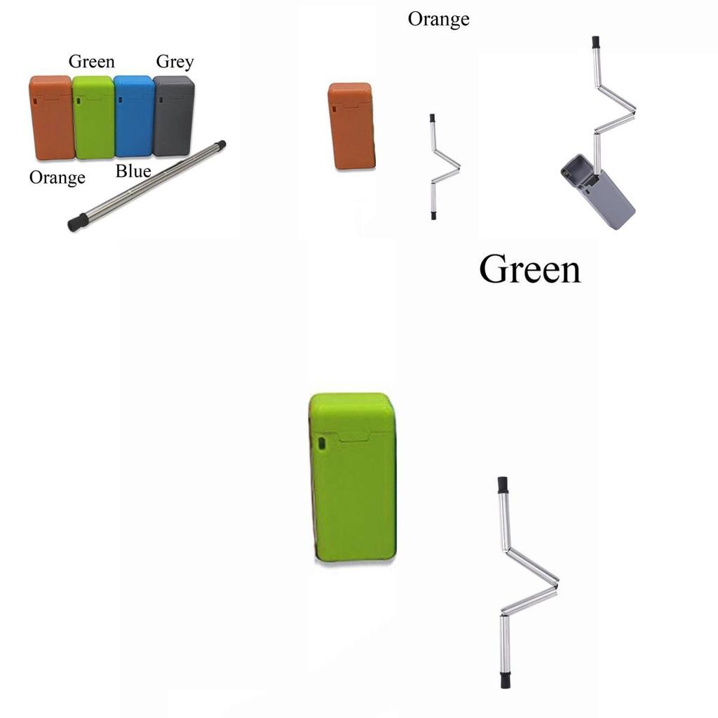 Креативная Портативная Уличная Дорожная Складная Многоразовая Соломинка из Нержавеющей Стали Идеально Подходит для Экологичных Приключений