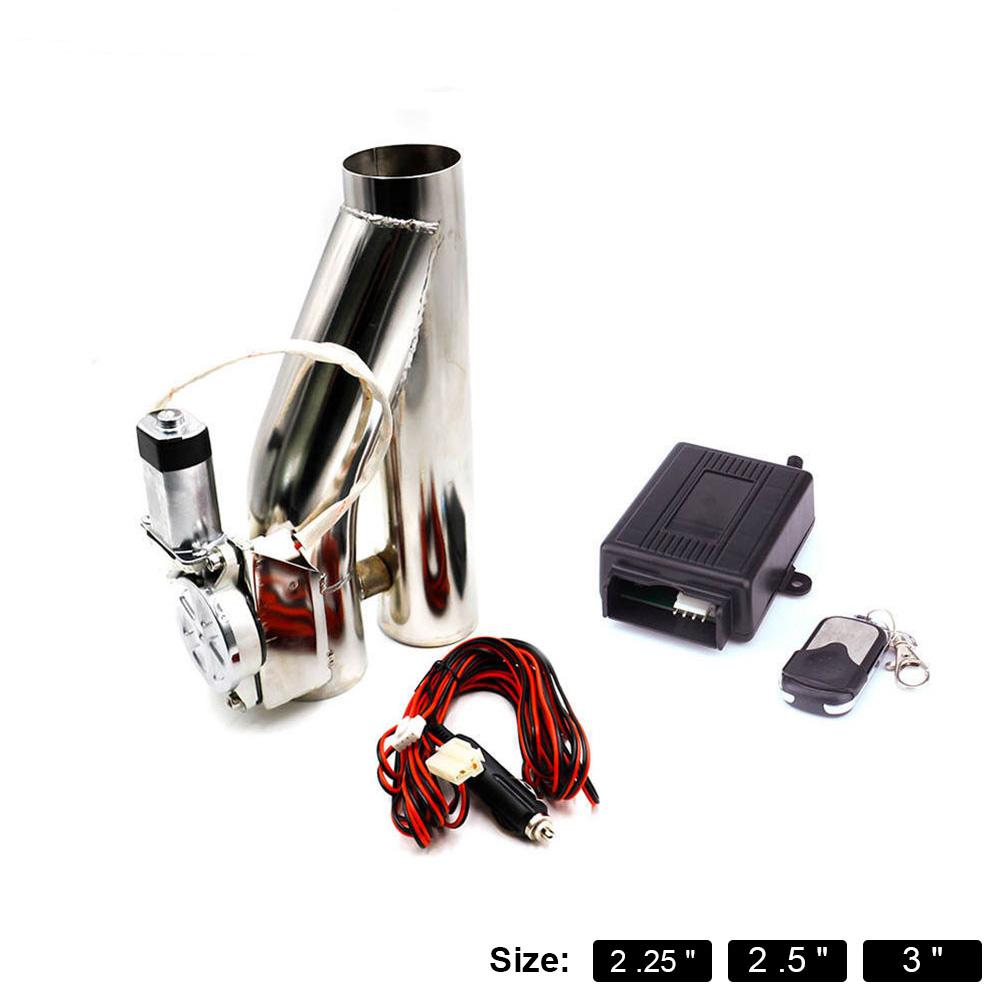 2'' 2.25'' 2.5" 3'' Exhaust Control Valve exhaust pipe electric Y pipe Exhaust Electrical Cutout pipe with hand-wire wholesale