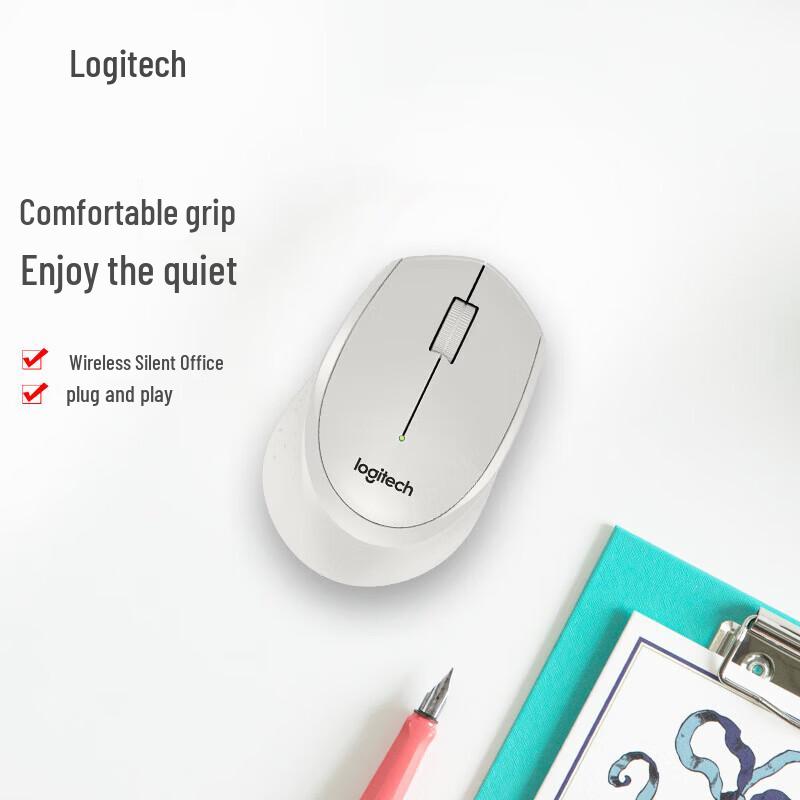 Logitech M330 Silent Wireless Right-Hand Mouse