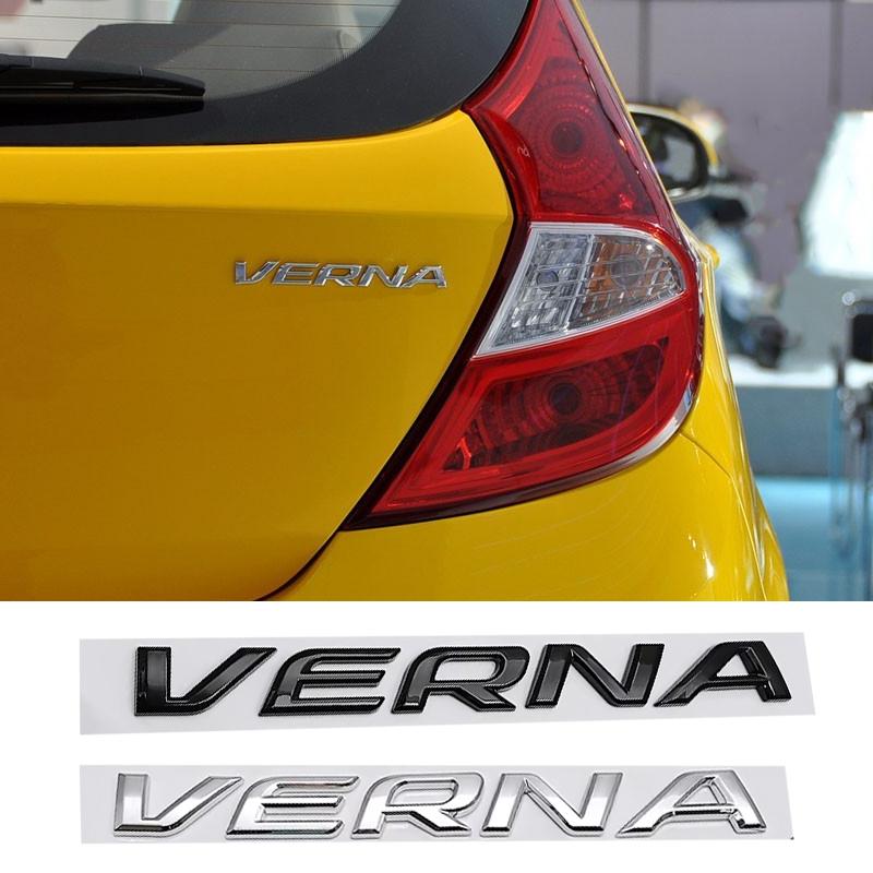 Rear Trunk Logo Car for Hyundai VERNA Badge Letter Decal Body Side Emblem Auto Sticker Exterior Accessories TT33