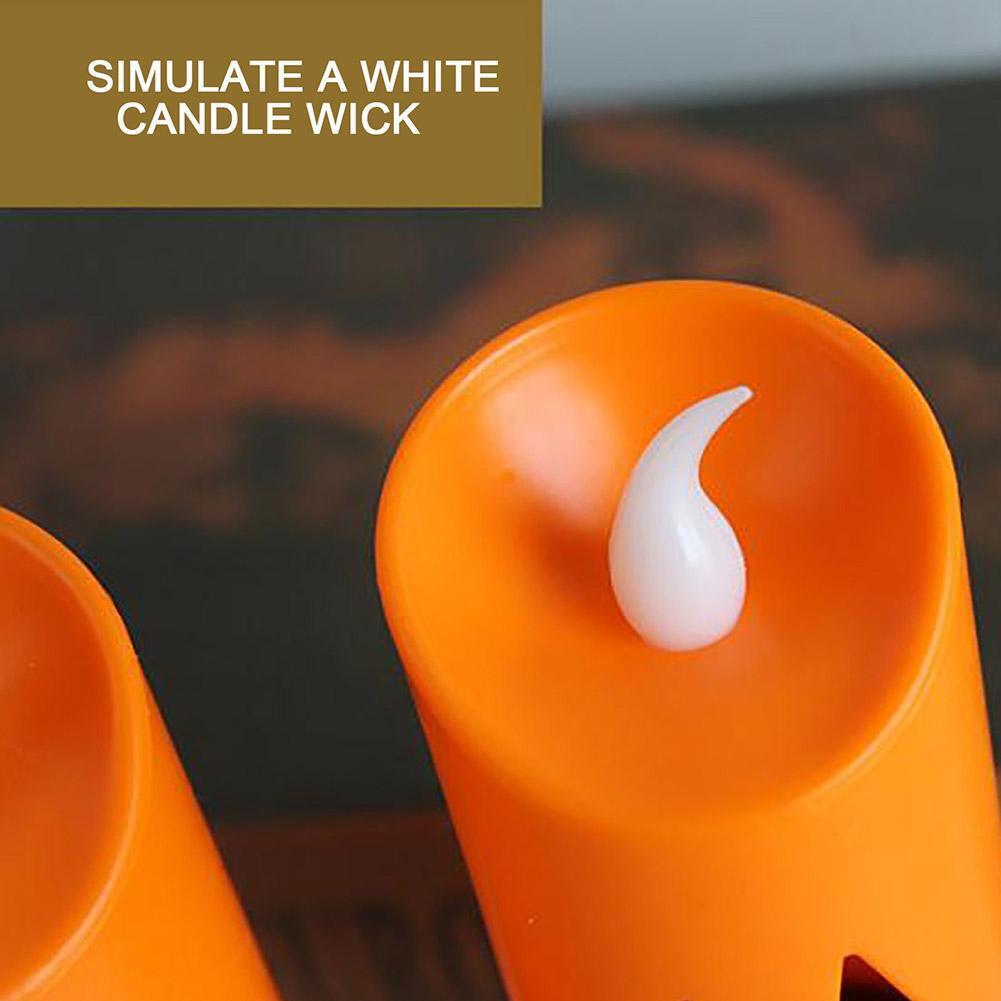 Хэллоуин светодиодная свеча красочная тыква украшение стола домашняя вечеринка