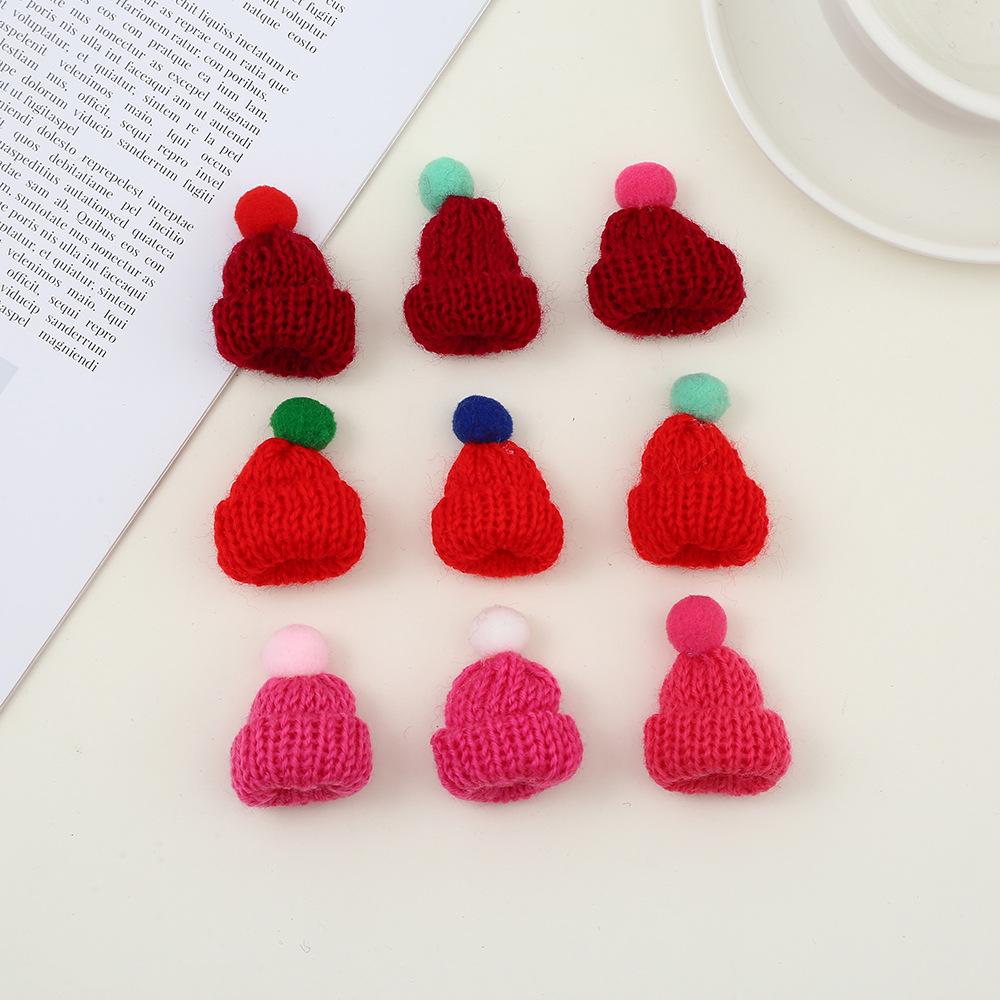 Корейская мини-вязаная шерстяная шапка своими руками для игрушек