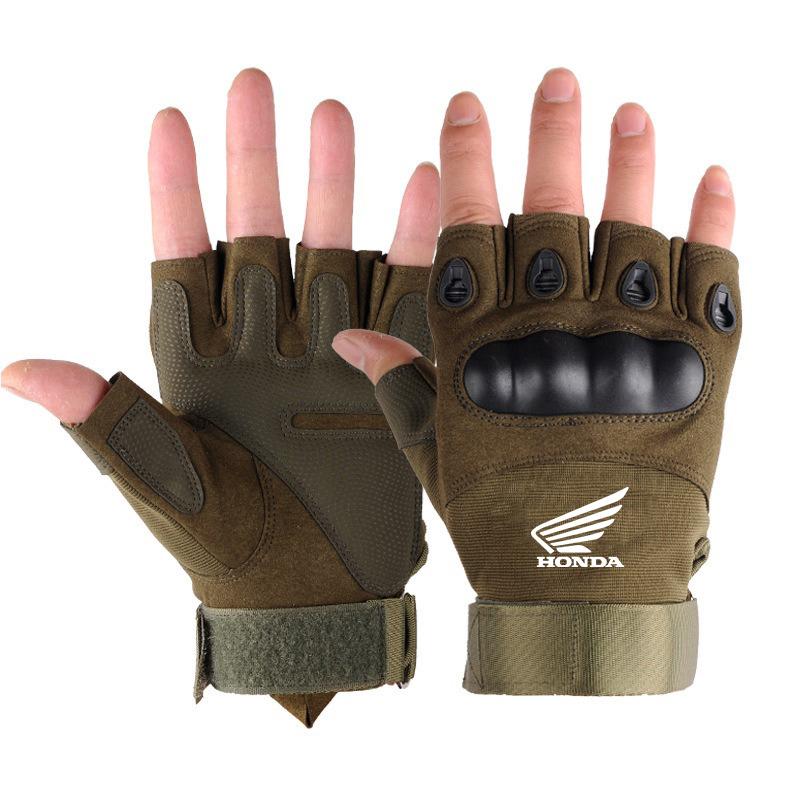 Motorcycle Gloves Half Finger Men's Gloves Outdoor Military Tactical Gloves Sports For Honda CRF1100 1000L CB650R HRC CT125 XADV OU4