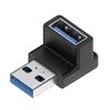 Угловой удлинительный адаптер USB 3.0 Male to Female под углом 90 градусов, USB-адаптер с изгибом вверх, 10 Гбит/с, для разъема ноутбука/ПК, Конвертер