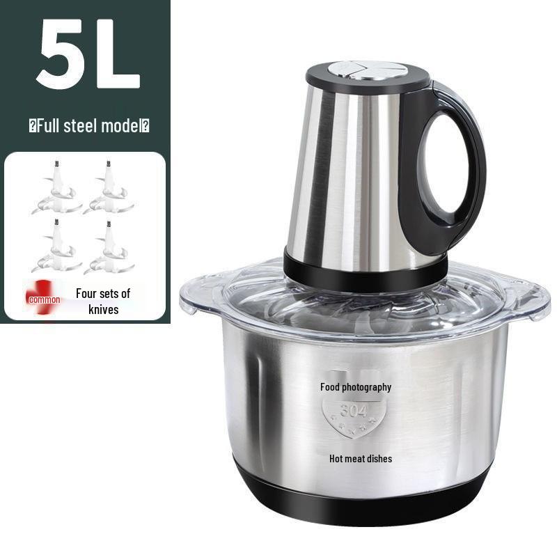 Upgraded Electric Meat Grinder & Dough Mixer with Blender and Chili Grinder Functions