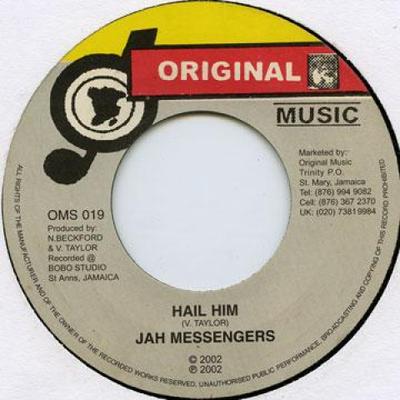 7-дюймовая пластинка JAH MESSENGERS - Hail Him OMS019 Оригинальная музыка 2002 Великобритания Регги, Ска и Даб