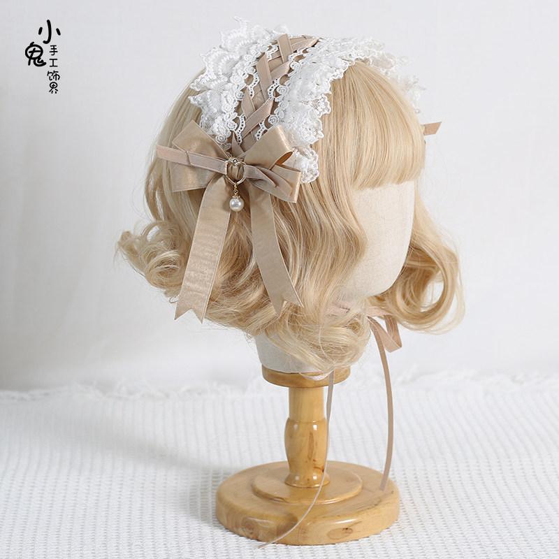 Original Sweet Lolita Cat Ear Headband Bow Hairpin Headgear Lolita Ear Clip Hair Accessories Headband