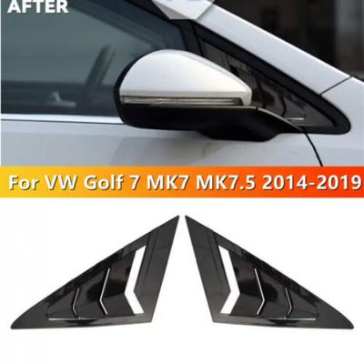 Черная глянцевая накладка на заднее боковое окно для VW Golf 7 MK7 MK7.5 2014-