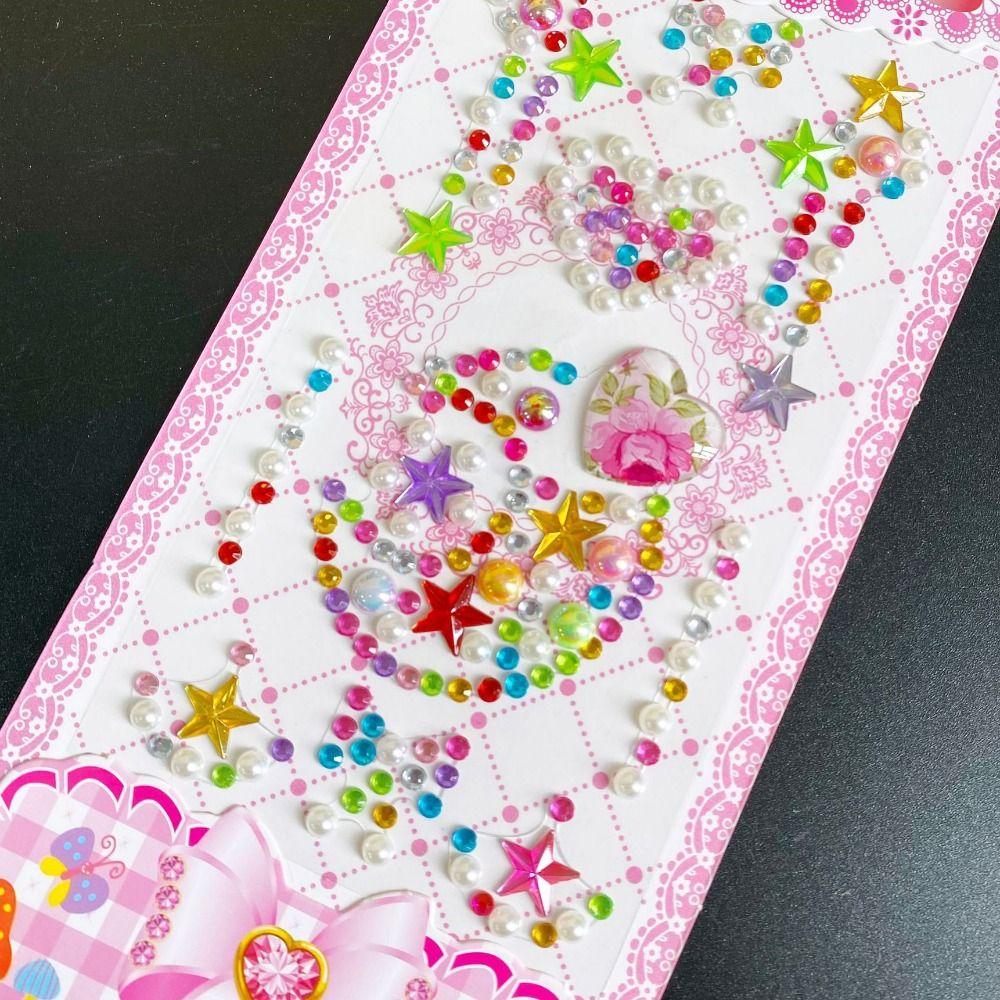 DIY Мобильный телефон 3D Драгоценные Наклейки Скрапбукинг Кристалл Стразы Наклейка Детская Игрушка