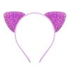 Glitter Cute Cat Ears Headband Kitty Headband Women Girls Kids Sparkly Hair Metal Hoop Shiny Hair Bands Hair Accessories