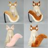 Tamamo - No - Mae Cat Girl Cosplay Set - Fluffy Ear Headband & Tail (Anime Convention Prop)