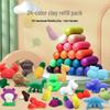 24-Color DIY Wheat Dough Set: Safe, Reusable Clay for Kindergarten Play