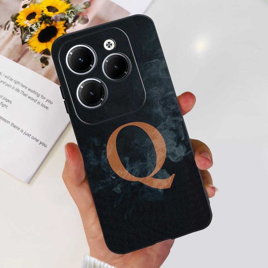 Чехол для Infinix Hot 40 Pro Hot40 X6836 X6837 Новый с буквами Мягкий ТПУ Чехол для телефона Для Infinix Hot 40i Hot 40 Pro Hot40i Бампер