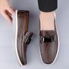Fashion British Style Fashion Casual Shoes for Men Business Loafers Genuine Leather Dress Designer Shoes Summer Driving Shoes Mocassins