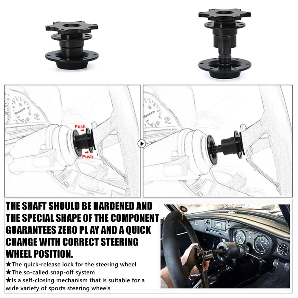 Универсальный гоночный комплект быстросъемной ступицы рулевого колеса с 6 отверстиями, адаптер для ступицы колеса, автомобильные аксессуары, замена алюминиевого сплава