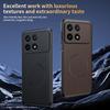 For Xiaomi POCO X6 Pro Magnetic Case  Leather Texture for  Wireless Charging Light Thin Shockproof Bumper Cover