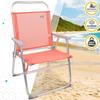 Chaise pliante - Aktive - Beach - Aluminium - Corail - 1 place