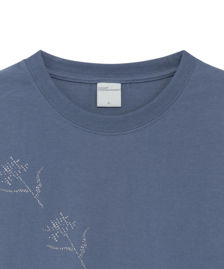 THE COLDEST MOMENT Tcm Dot Flower T (Blue)