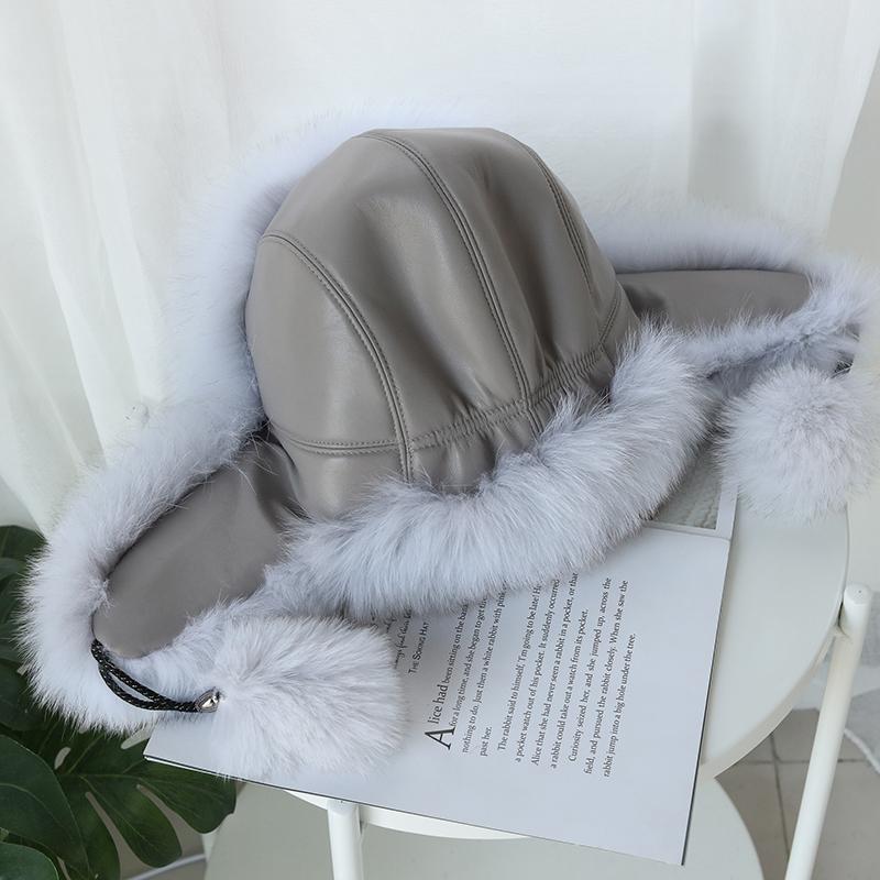 Женские зимние шапки с удлиненным мехом лисы для максимального тепла