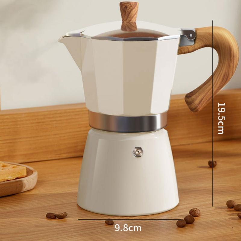 Мока-горшок с круглым дном, одноклапанный, бытовой маленький кофейник, кофейник для заваривания кофе, набор кастрюль для ручного заваривания, кофе в стиле эспрессо, кофейная посуда