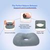 Ergonomic Ear Piercing Pillow Cotton Filling Pillow with Ear Hole  for Ear Pain Relief