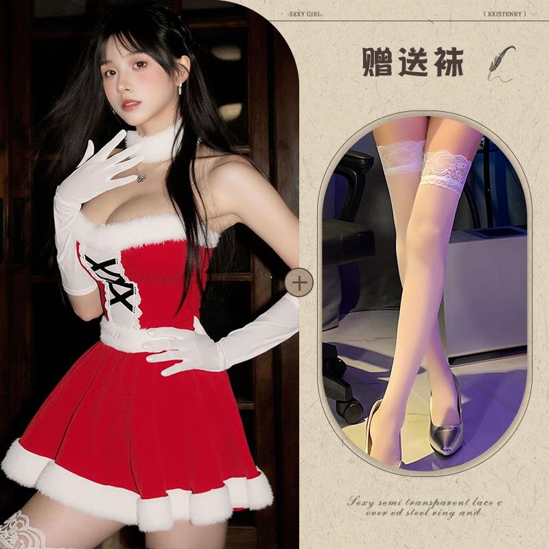 Новое сексуальное нижнее белье Рождественский наряд милый плюшевый сексуальный стройнящий