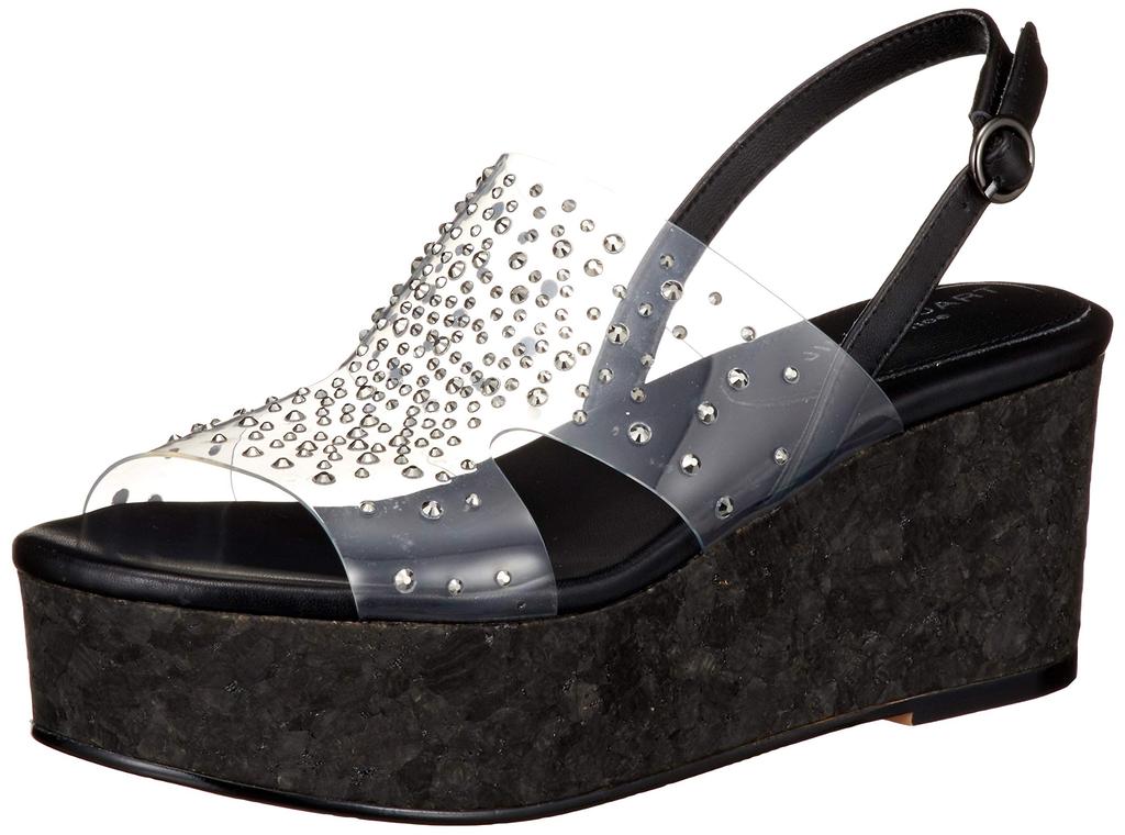 Stuart Platform Clear Sandals 6403 B Cm E [Jill Shoe] Women's 24.0