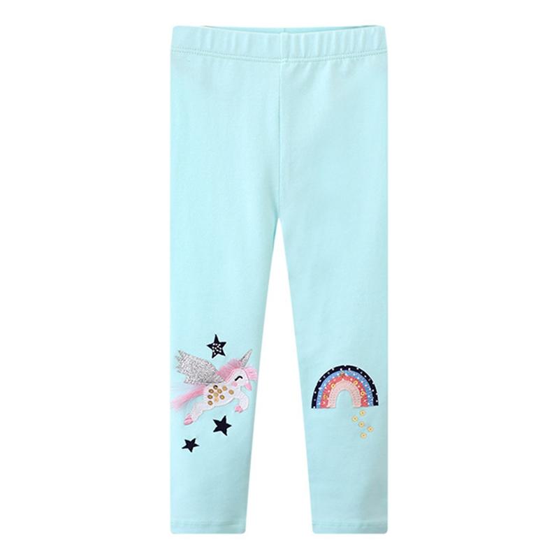 Леггинсы для девочек с рисунком из мультфильмов, детские длинные брюки, тонкие детские леггинсы