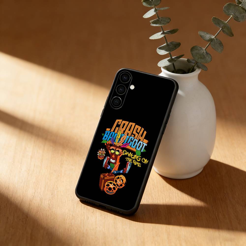 C-CrashS B-Bandicoot Game Phone Case For Samsung Galaxy A91,80,73,72 ,71,53,52,32 ,31,22,21s,20,Soft Black Case