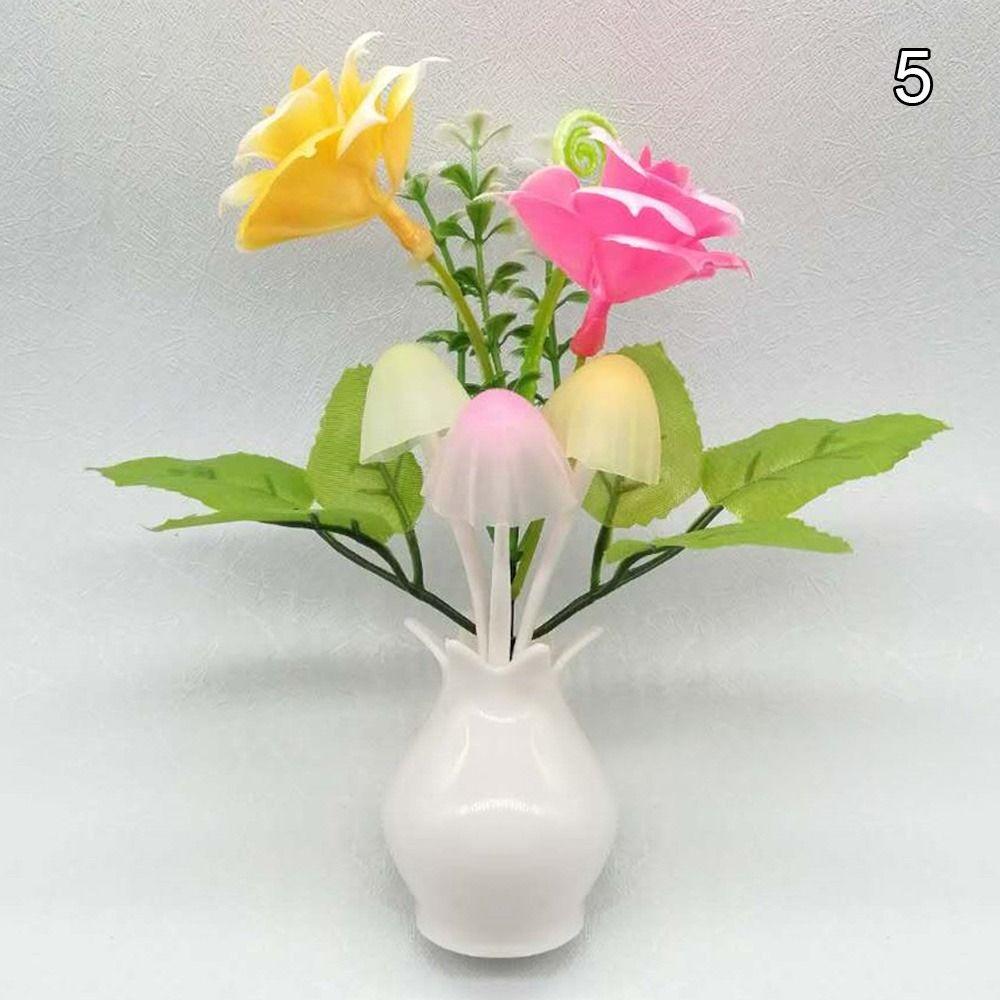Rose 3D Light Floral Lamp LED Mushroom Night Lights Pomegranate Bottle Colorful Little Night Light