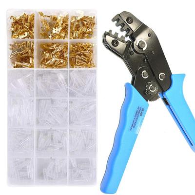 1040/320/300 шт. 2,2/2,8/4,8/6,3 мм женские и мужские лопаточные обжимные клеммы, обмоточный разъем, уплотнение, набор терминаторов для электрических проводов