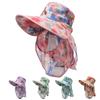 Summer Women's Outdoor Work with Large Eaves Sun Protection Wind and Dust Prevention Face Mask Cycling Sun Hat