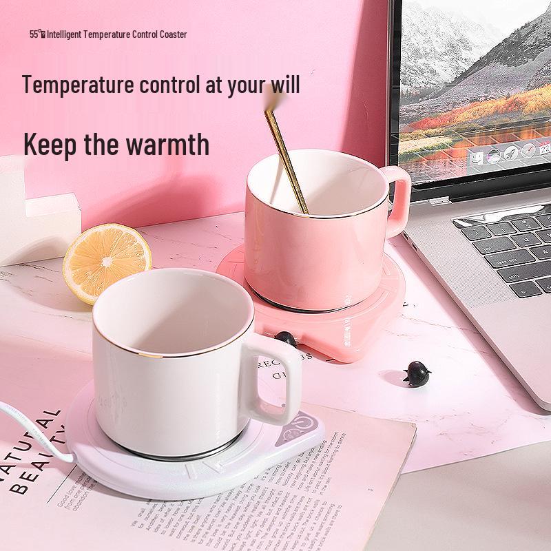 Электрическая подогреватель чашки 55 градусов: Автоматическая подогреваемая подставка для чашки кофе, молока и чая с функцией поддержания температуры по времени.