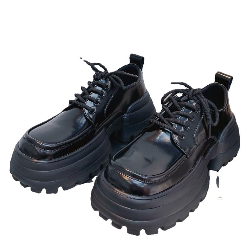 Женские туфли-оксфорды на платформе с квадратным каблуком и шнуровкой, женские туфли для вечеринок и ролевых игр, модные туфли на высоком каблуке для женщин