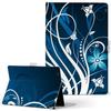 Igcase Fire HD 8 Released In Dedicated Notebook Direct Pasting Blue 008950 (8th Generation, 2018) Case, Type, Cover, Type, Flower, Blue,