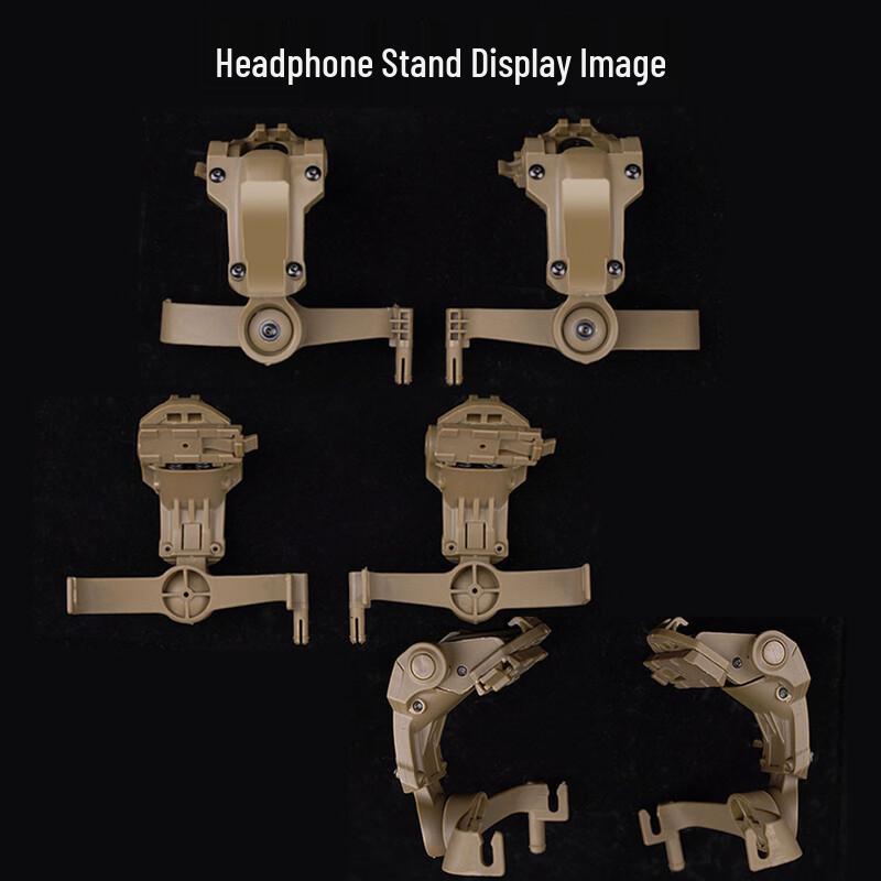 Tactical Headset Straight Arm Adapter for Helmet Rails