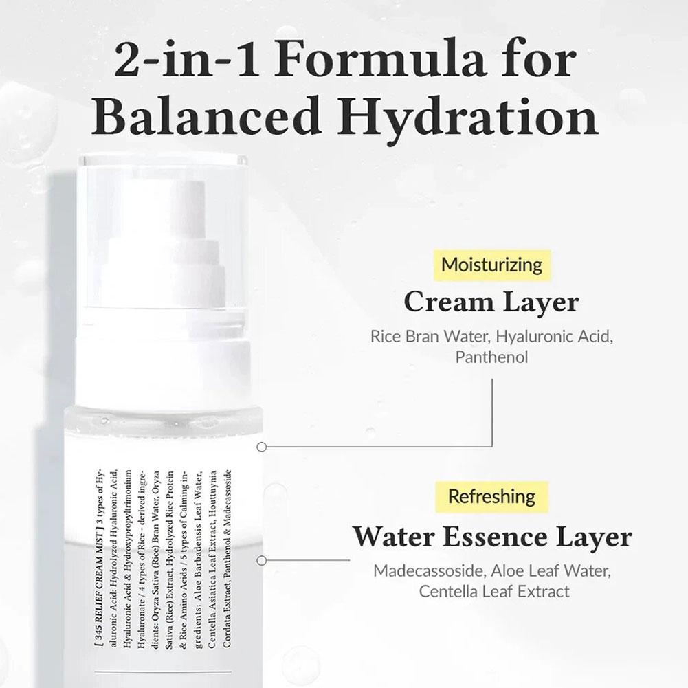 Оригинальный Dr.Althea 345 Relief Cream Mist 147 Антиоксидантный Отбеливающий Крем Увлажняющий Интенсивное Восстановление Оригинальная Эссенция Mist
