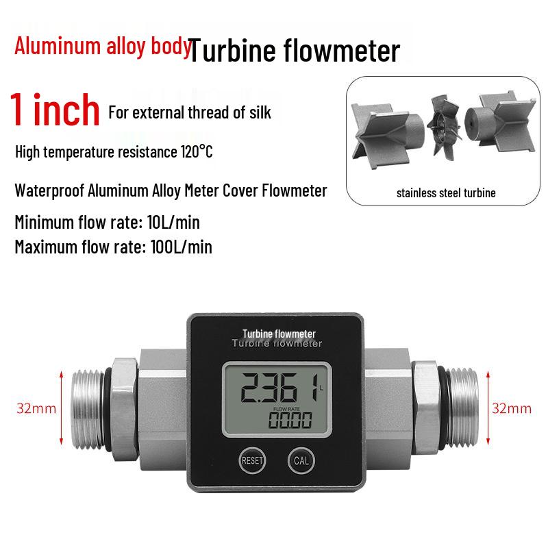 Xiaoyao Stainless Steel Digital Turbine Flow Meter for Diesel, Gasoline, Methanol, and Water