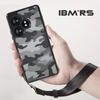 (Comes with Wrist strap)IBMRS for Realme GT Neo6 Case,Translucent Matte Shockproof Protective Case Cover ,Camo Black
