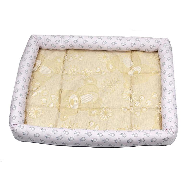 Охлаждающая кровать для собак Корзина для собак среднего размера Кошки Мелкие породы Одеяло Коврик Товары для животных Аксессуары для щенков Кровати Корзины Кровать Большой диван