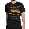 Футболки Robert Pissing Me Off для мужчин и женщин Маркус Червяк Потрясающие хлопковые футболки с круглым вырезом с коротким рукавом 6XL Одежда