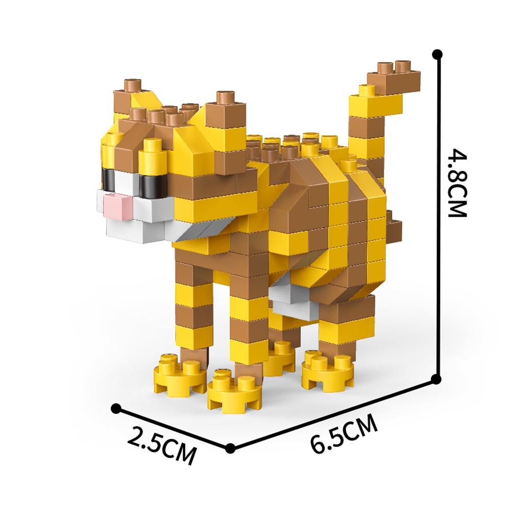 Милые домашние животные кошки и собаки в форме строительных блоков, набор для сборки модели «Сделай сам», креативная строительная игра, коллекционные кирпичики, уникальная идея для подарка
