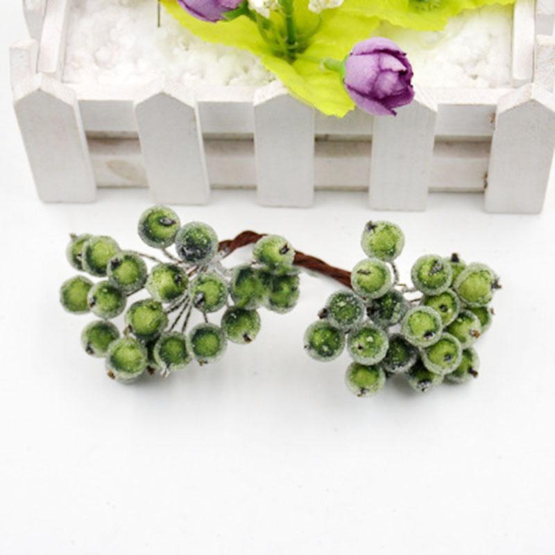 20 шт./пакет, креативная имитация пены, морозная осень, рождественские маленькие ягоды, сделай сам, украшения для волос ручной работы, аксессуары, цветочные трости, материал для венка