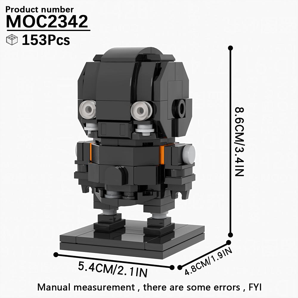 MOOXI MOC Космическая Война Brickheadz Межзвездный Sci-Fi Робот Совместимые Фигурки Строительные Блоки Игрушки Для Взрослых Для Детей Подарок Кубики