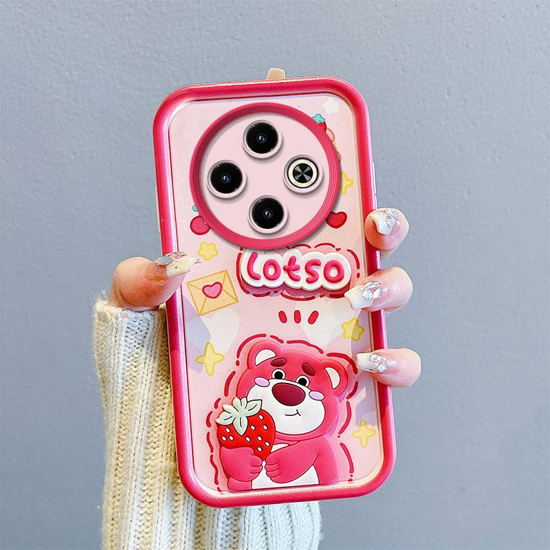 KEYSION Противоударный чехол для TECNO Spark 30C со шнурком, мягкий силиконовый чехол с милой 3D-мультяшной куклой для TECNO Spark 30C