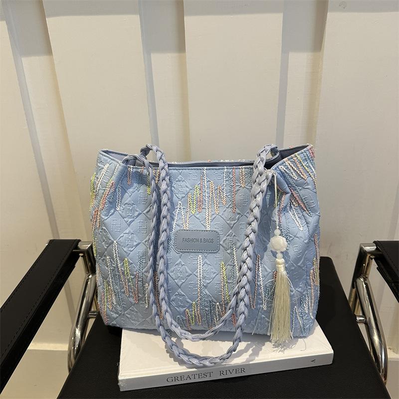 Niche Simple сумка через плечо для женщин на лето новая модная повседневная сумка-тоут большой вместимости сумка для поездок на работу и обратно