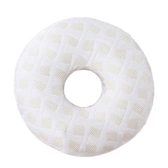 Подушка для пирсинга уха для спящих на боку Мягкая подушка-пончик с отверстием для облегчения боли в ухе, пролежней O-образная подушка для сна на боку для взрослых